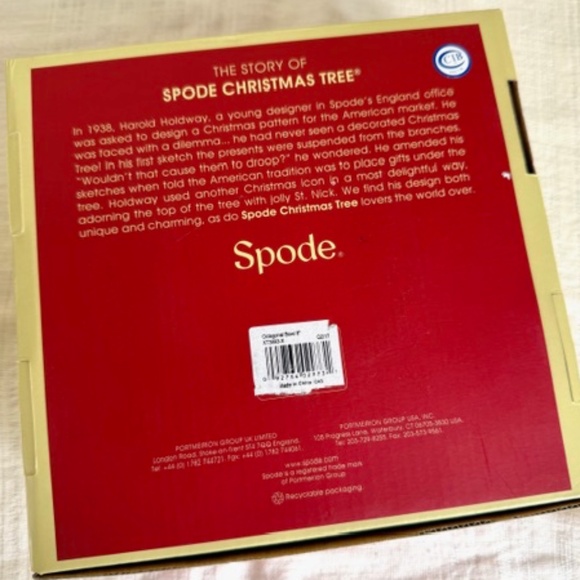 Spode Christmas Tree Octagonal Bowl 7.5" - Picture 8 of 8